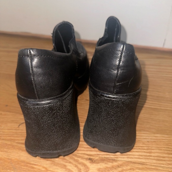 ALDO wedged black heels/booties - Picture 4 of 8